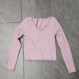 Women's Purple Long Sleeve Top